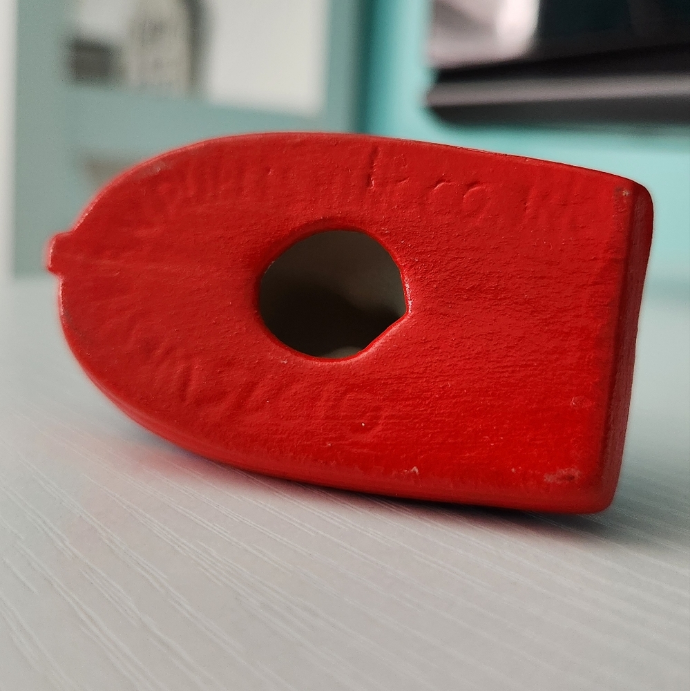 Scuffy Red & Blue Boat Collectible Ceramic Tug Boat 1975 - Picture 5 of 6